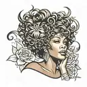 whitney houston  tattoo design idea