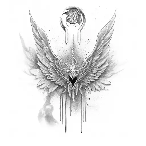 wing tattoo design idea