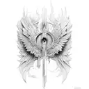 wing tattoo design idea