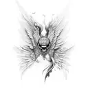 wing tattoo design idea