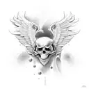 wing tattoo design idea