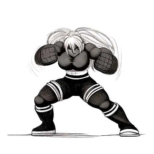 Strong and Black tattoo design idea