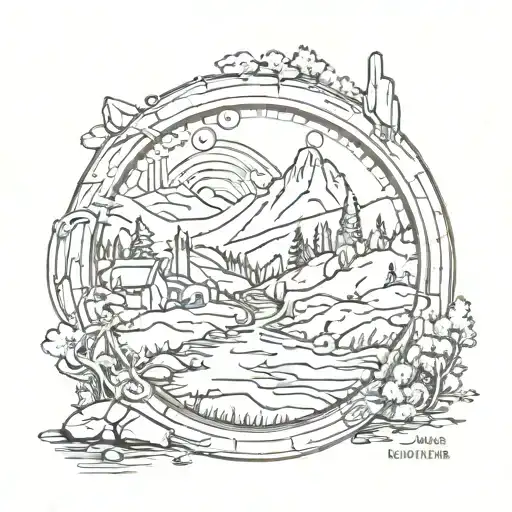 Golden Ring Ultra Trail, 1000, 100, 10 tattoo design idea