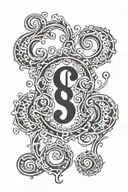 three question marks tattoo design idea