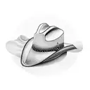 guitar and cowboy hat tattoo design idea