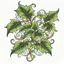 ivy vines tattoo design idea