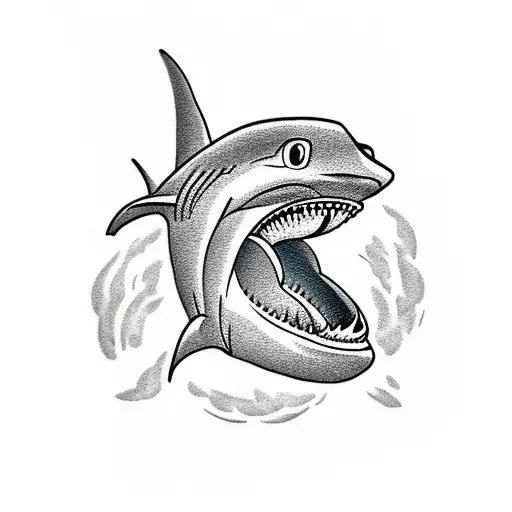 Shark fish head stock vector. Illustration of draw, africa - 32388436