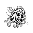 davy jones octopus tattoo design idea