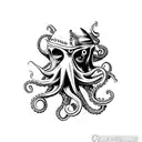 davy jones octopus tattoo design idea