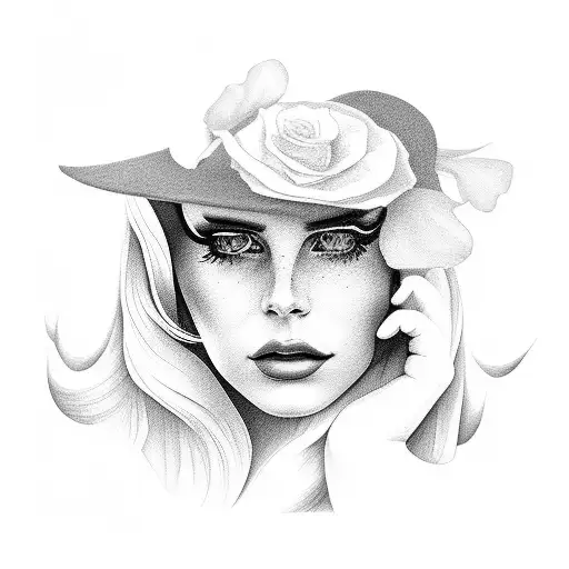 lana del Rey tattoo design idea