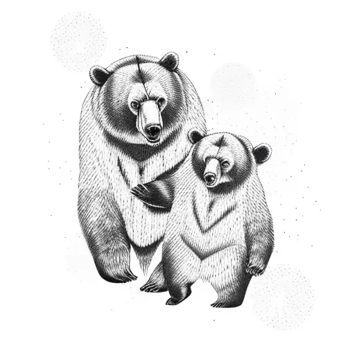 shikamaru and bear tattoo design idea