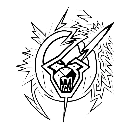 Lightning Bolt tattoo design idea