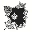 toronto maple leafs and a palm tree tattoo design idea