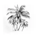 Palm Tree tattoo design idea