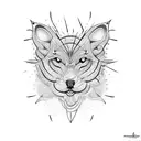 Pattern with spiked lines tattoo design idea