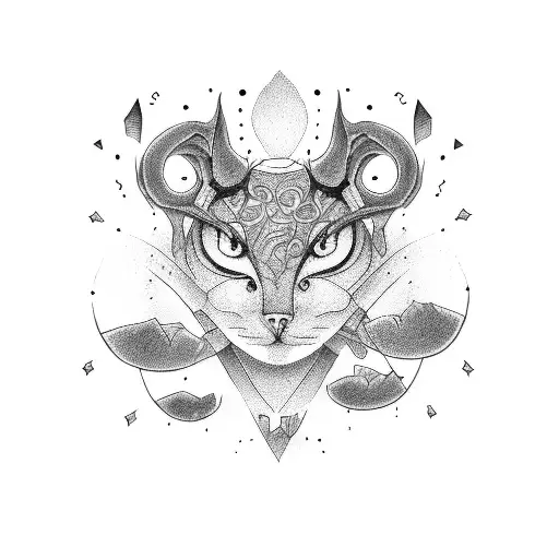 cartoon  tattoo design idea