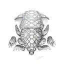 Michigan on a turtle shell tattoo design idea