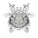 Michigan on a turtle shell tattoo design idea