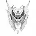 morrigan tattoo design idea