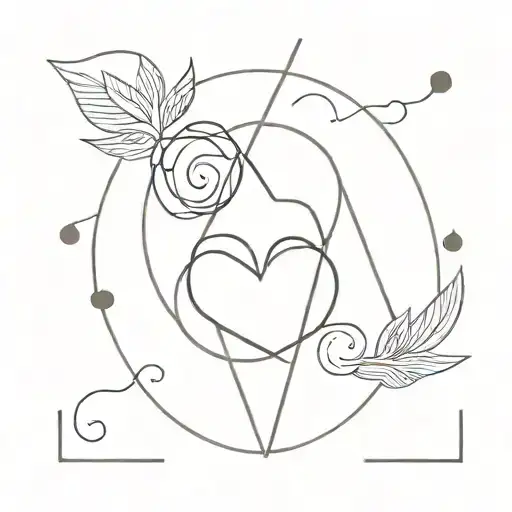 mind, heart, body and soul tattoo design idea
