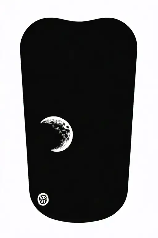 sun and mon   tattoo design idea