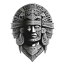 Aztec mexico culture tattoo design idea