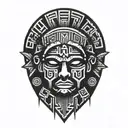 Aztec tattoo design idea