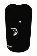 sun and mon   tattoo design idea