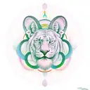 meditation centered equanimity tattoo design idea