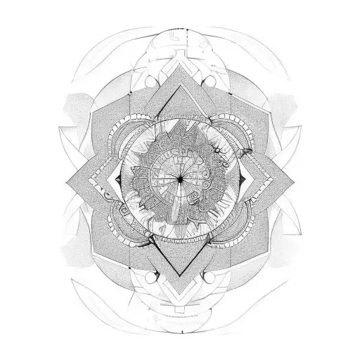 Geometric Taurus Constellation Tattoo, HD Png Download , Transparent Png  Image - PNGitem