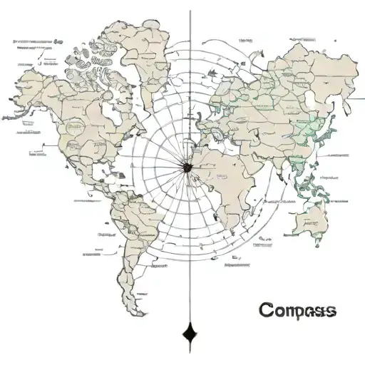compass summary travel malaysia indonesia vietnam thailand laos cambodia put the year 2024 in it tattoo design idea