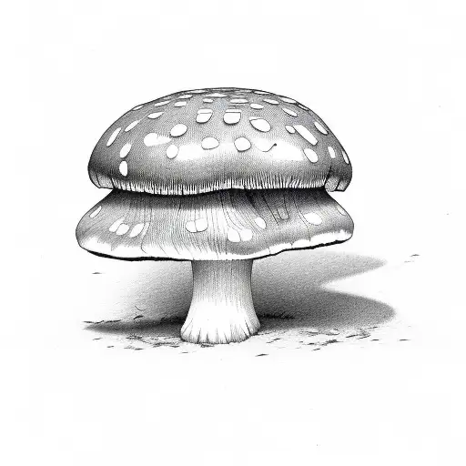 mushroom beatle tattoo design idea