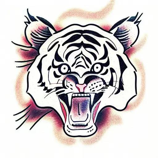 Tiger tattoo design idea
