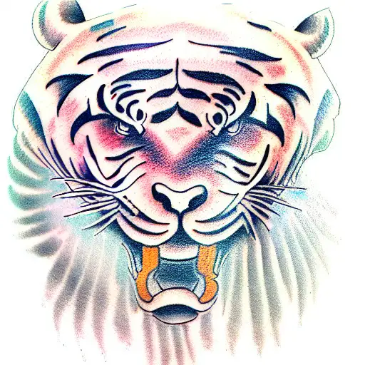 Tiger tattoo design idea