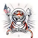 Tiger tattoo design idea