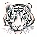 Tiger tattoo design idea