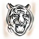 Tiger tattoo design idea