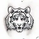 Tiger tattoo design idea