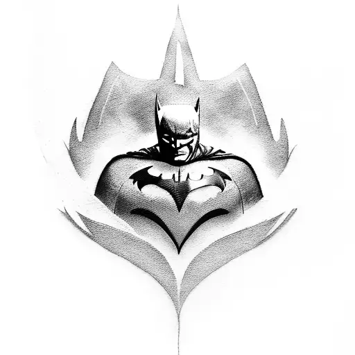 Batman logo tattoo design idea