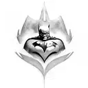 Batman logo tattoo design idea