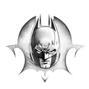 Batman logo tattoo design idea