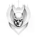 Batman logo tattoo design idea
