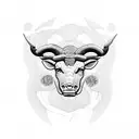 taurus symbol in memory of dad 1939 to 2014 tattoo design idea