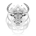 taurus symbol in memory of dad 1939 to 2014 tattoo design idea
