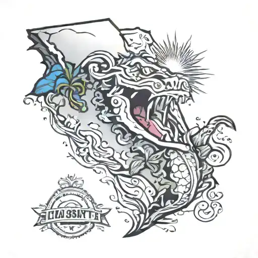 florida state outline tattoo tattoo design idea