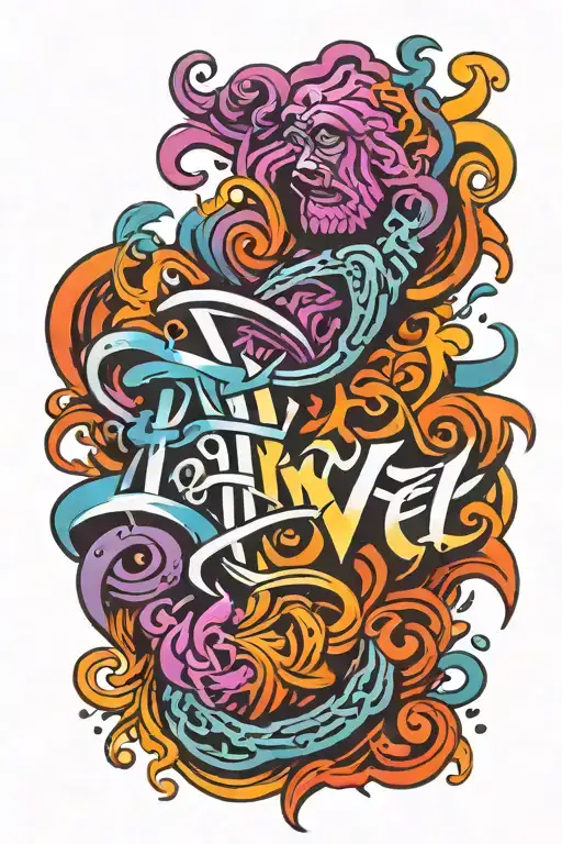 Yahweh god tattoo design idea