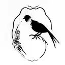 mountain water 11.11 0808 names kalpana Vijay including cockateils bird tattoo design idea