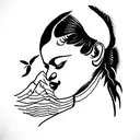 mountain water 11.11 0808 names kalpana Vijay including cockateils bird tattoo design idea