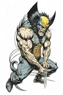 Wolverine marvel characters tattoo design idea