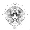sailor moon tattoo design idea